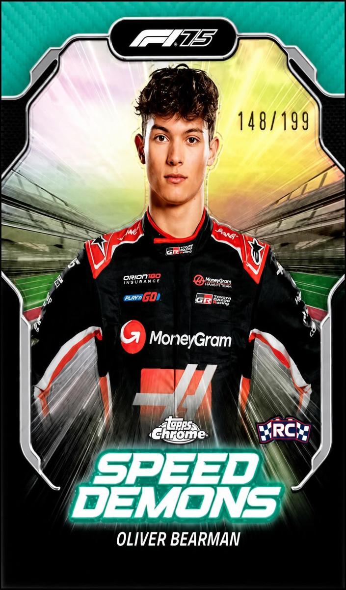 2025 Oliver Bearman [Aqua Refractor] #SD-8