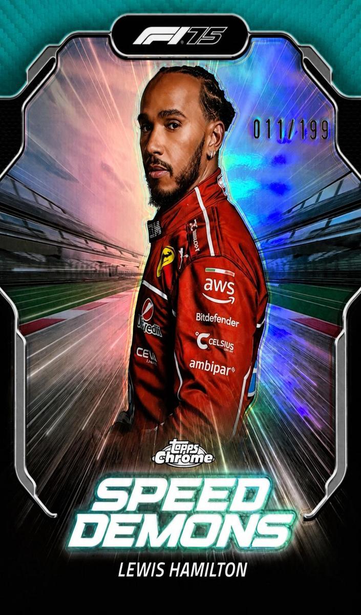 2025 Lewis Hamilton [Aqua Refractor] #SD-2