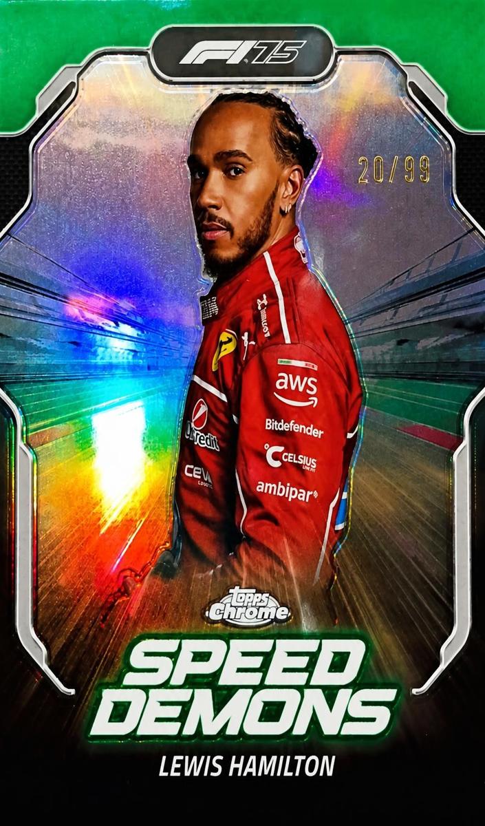 2025 Lewis Hamilton [Green Refractor] #SD-2