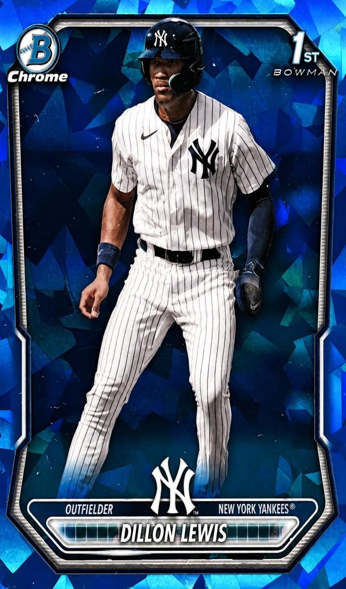 2026 Bowman Chrome Prospect Dillon Lewis [Blue Geometric Refractor] #BCP-148 card