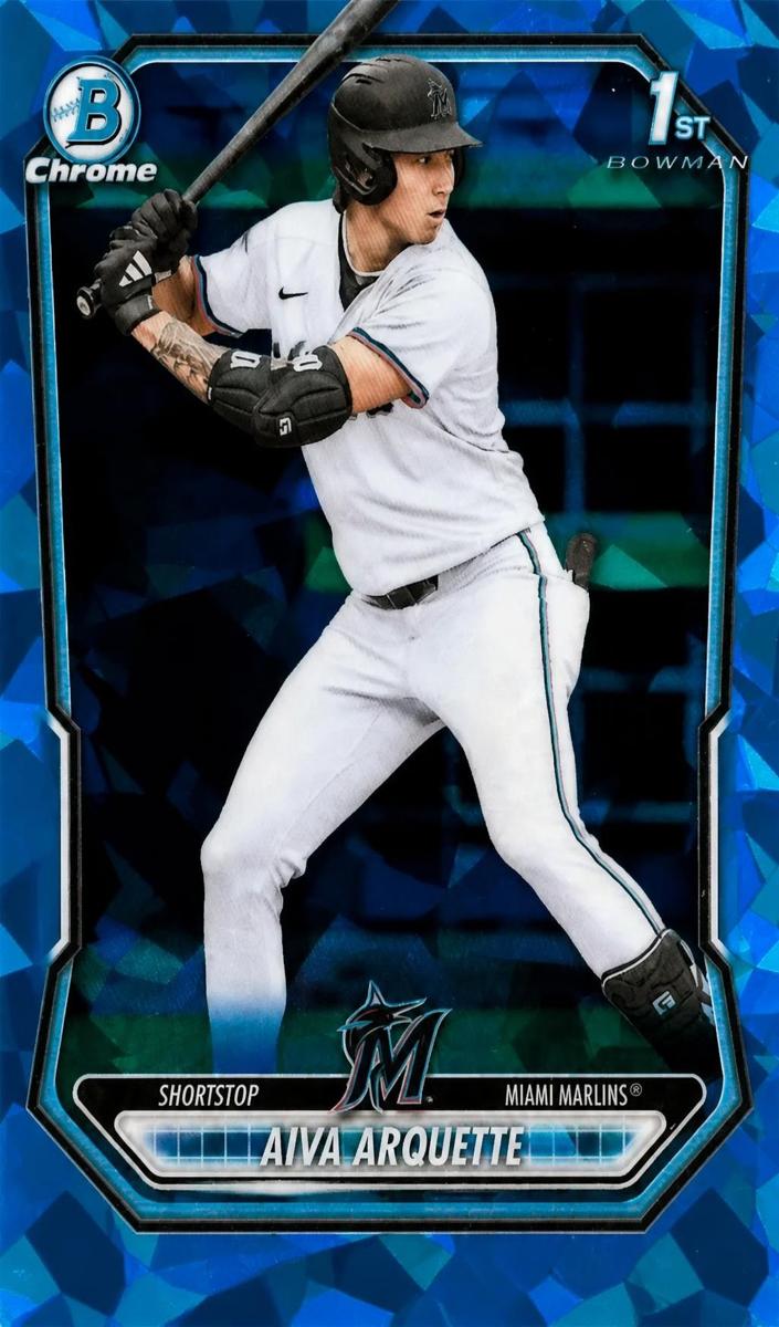 2026 Bowman Chrome Prospect Aiva Arquette [Gold Sapphire] #BCP-40 card