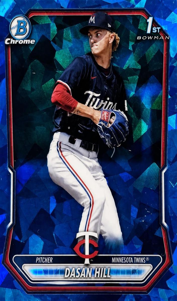2026 Bowman Chrome Prospect Dasan Hill [Lazer Refractor] #BCP-88 card