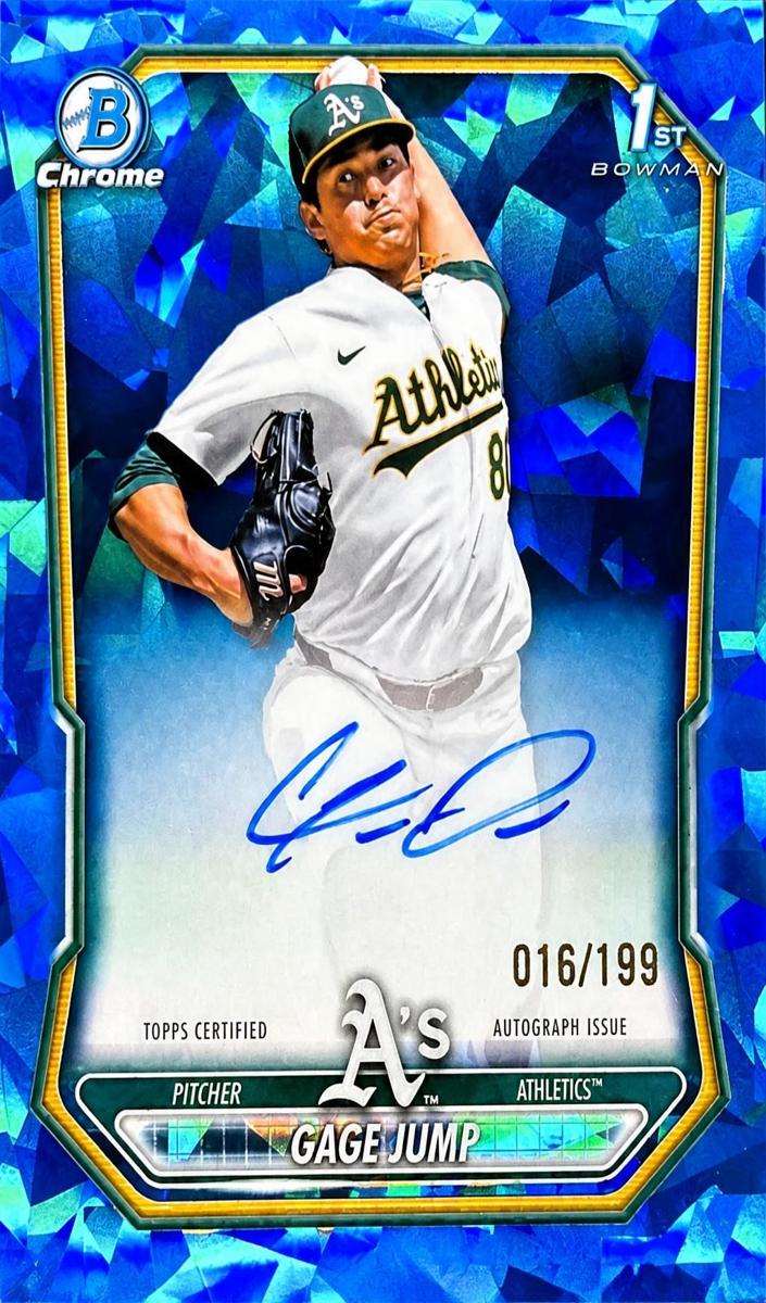 2026 Bowman Sapphire Chrome Prospect Autograph Gage Jump #BSPA-GJ card