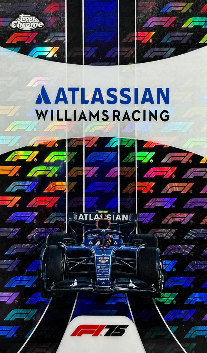 Atlassian Williams Racing - 2025 Topps Chrome LogoFractor F1