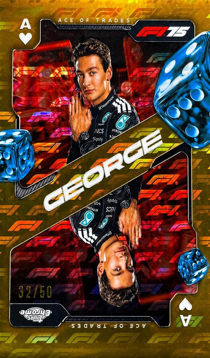 2025 George Russell [Gold LogoFractor] #SCA-1