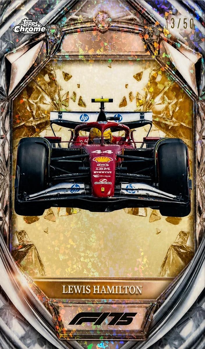 2025 Lewis Hamilton [Gold Mini-Diamond Refractor] #D75-24