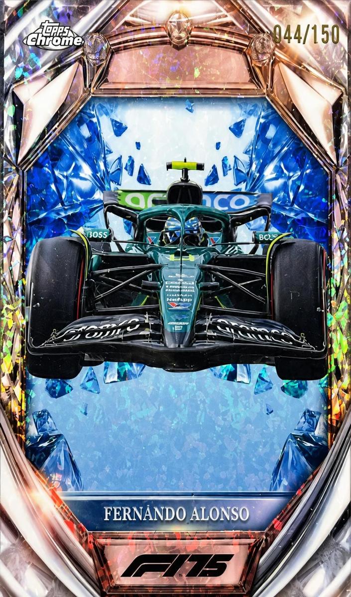 2025 Fernando Alonso [Blue Mini-Diamond Refractor] #D75-29