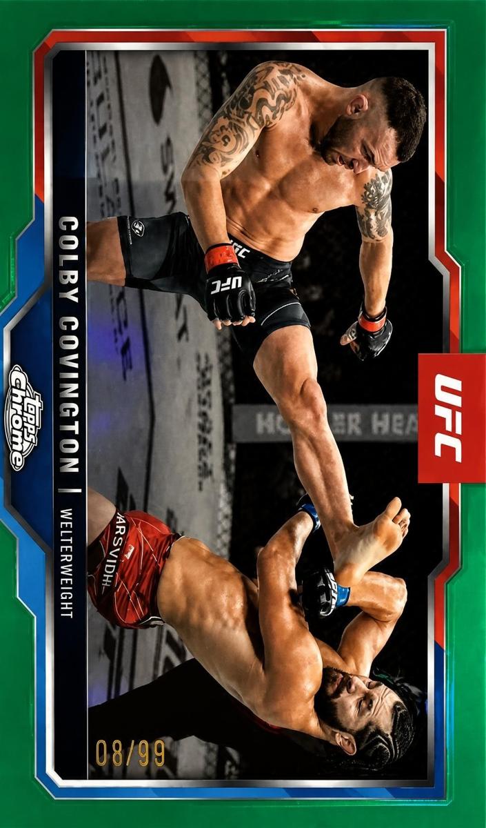 2025 Colby Covington [Green Refractor] #154
