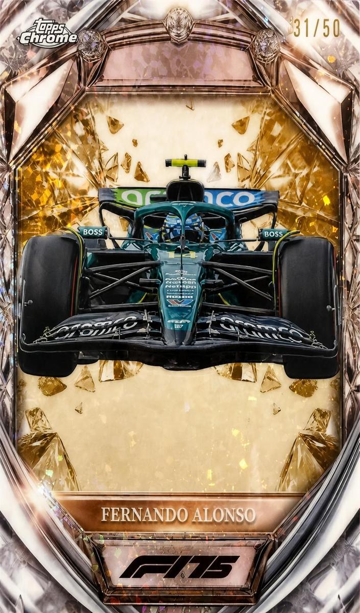 2025 Fernando Alonso [Gold Mini-Diamond Refractor] #D75-29