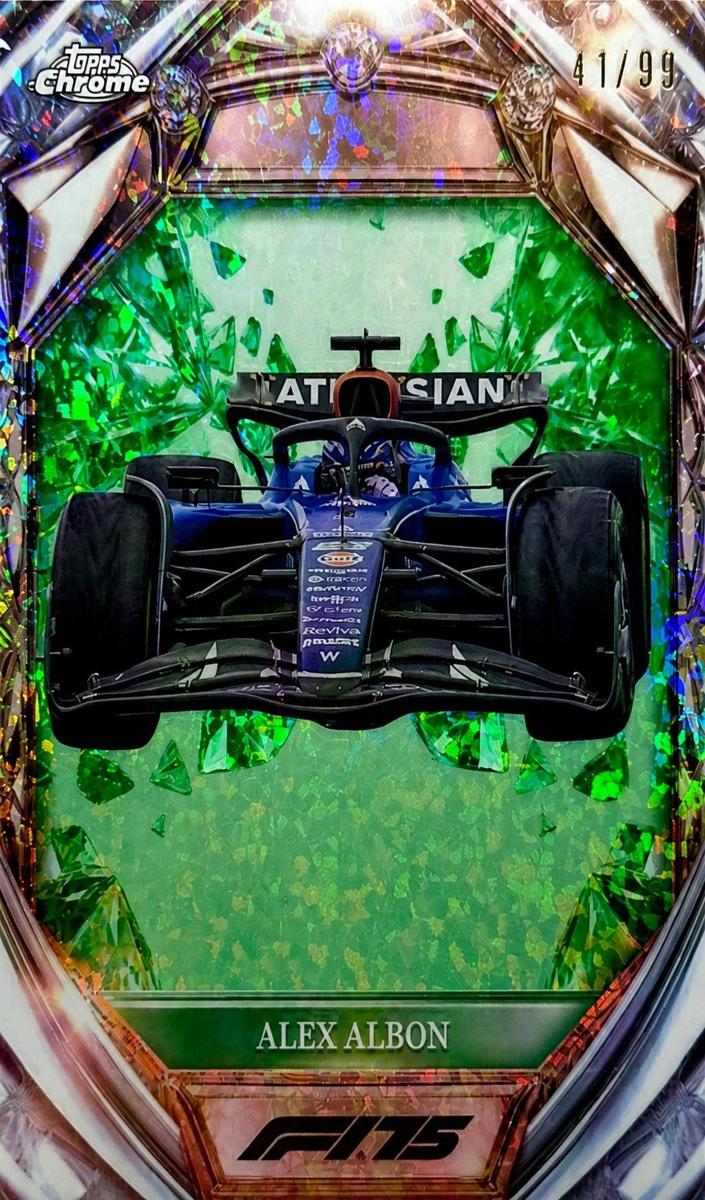 2025 Alex Albon [Green Mini-Diamond Refractor] #D75-37