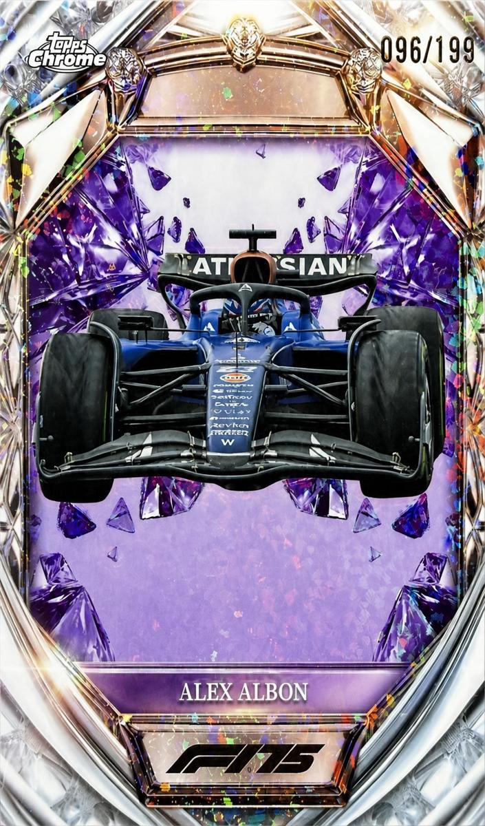 2025 Alex Albon [Purple Mini-Diamond Refractor] #D75-37
