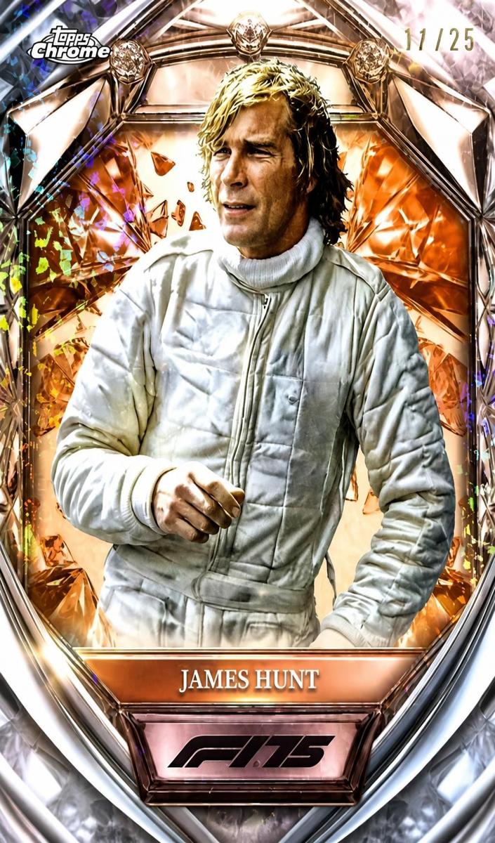 2025 James Hunt [Orange Mini-Diamond Refractor] #D75-44