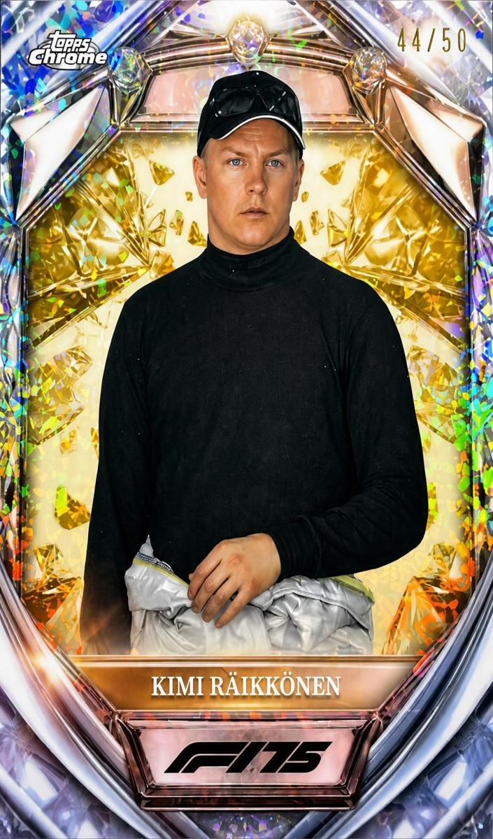 2025 Kimi Raikkonen [Gold Mini-Diamond Refractor] #D75-46