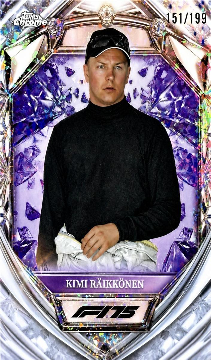 2025 Kimi Raikkonen [Purple Mini-Diamond Refractor] #D75-46