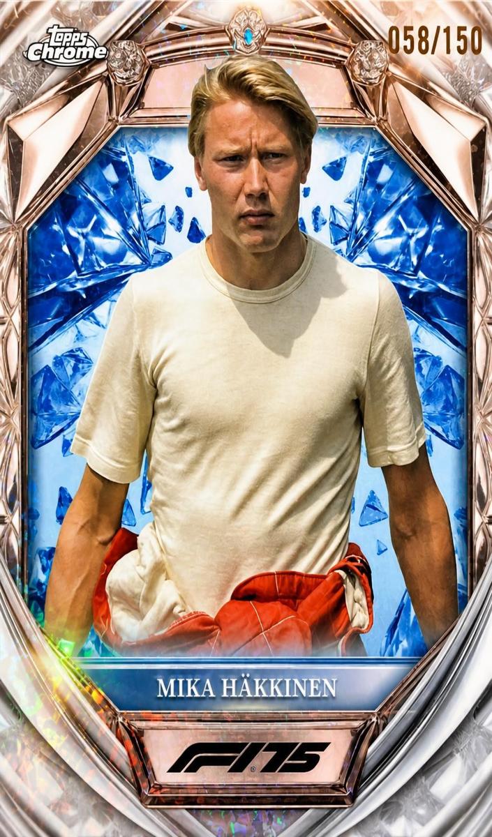 2025 Mika Hakkinen [Blue Mini-Diamond Refractor] #D75-48