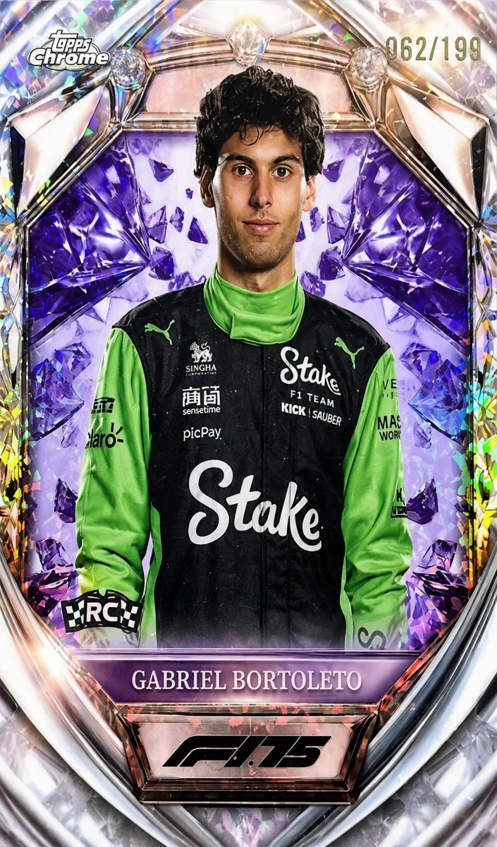 2025 Gabriel Bortoleto [Purple Mini-Diamond Refractor] #D75-20