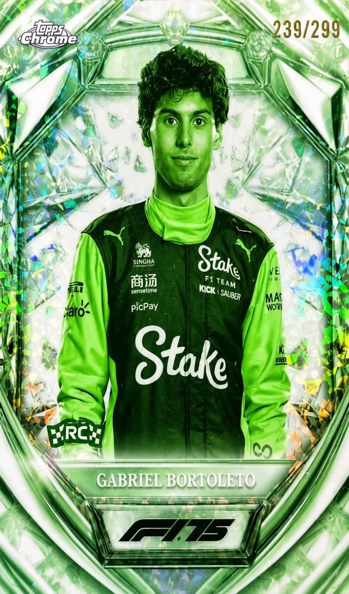 2025 Gabriel Bortoleto [Night Vision Mini-Diamond F1 Refractor] #D75-20