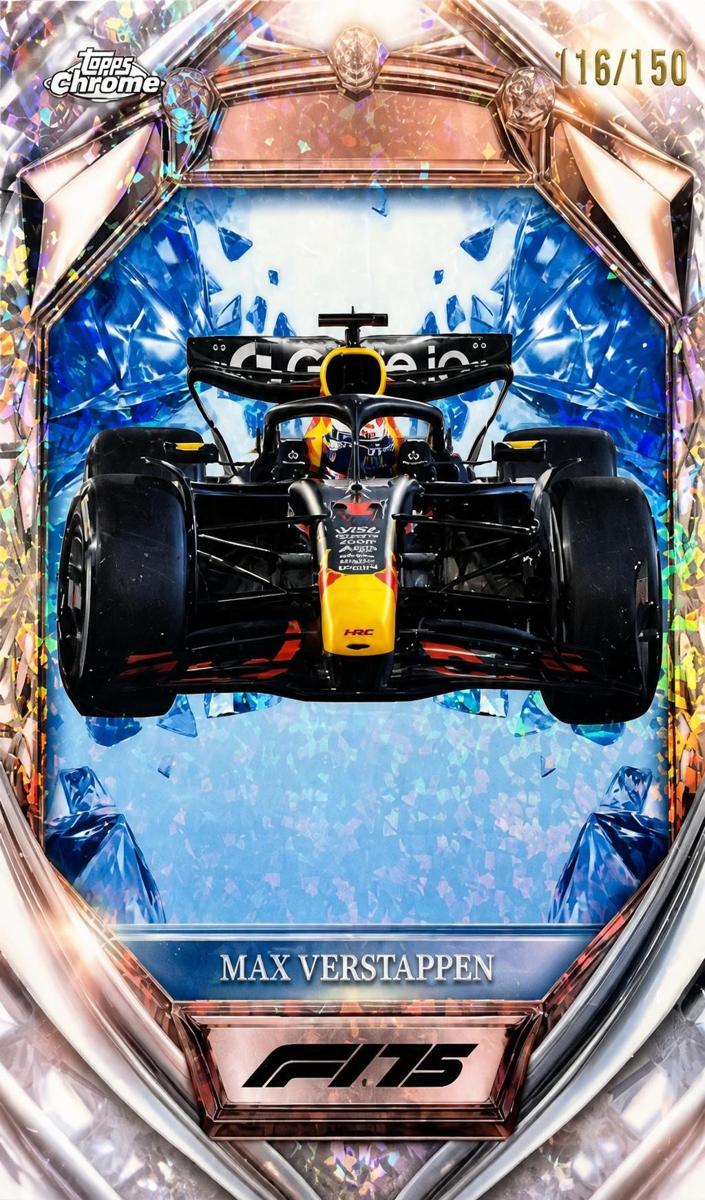 2025 Max Verstappen [Blue Mini-Diamond Refractor] #D75-21