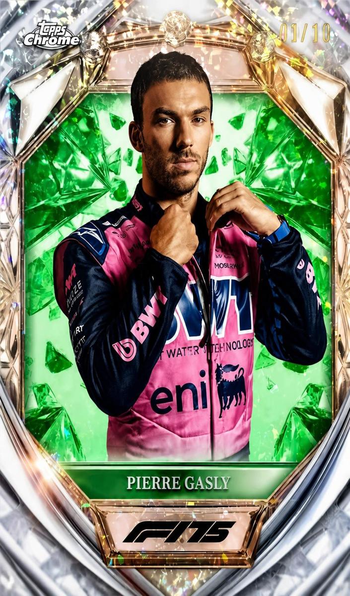 2025 Pierre Gasly [Green Mini-Diamond Refractor] #D75-16