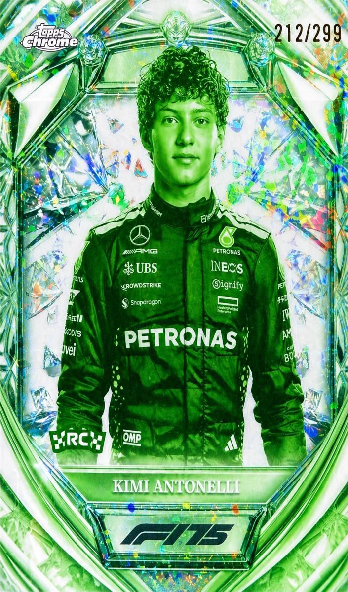 2025 Kimi Antonelli [Night Vision Mini-Diamond F1 Refractor] #D75-8