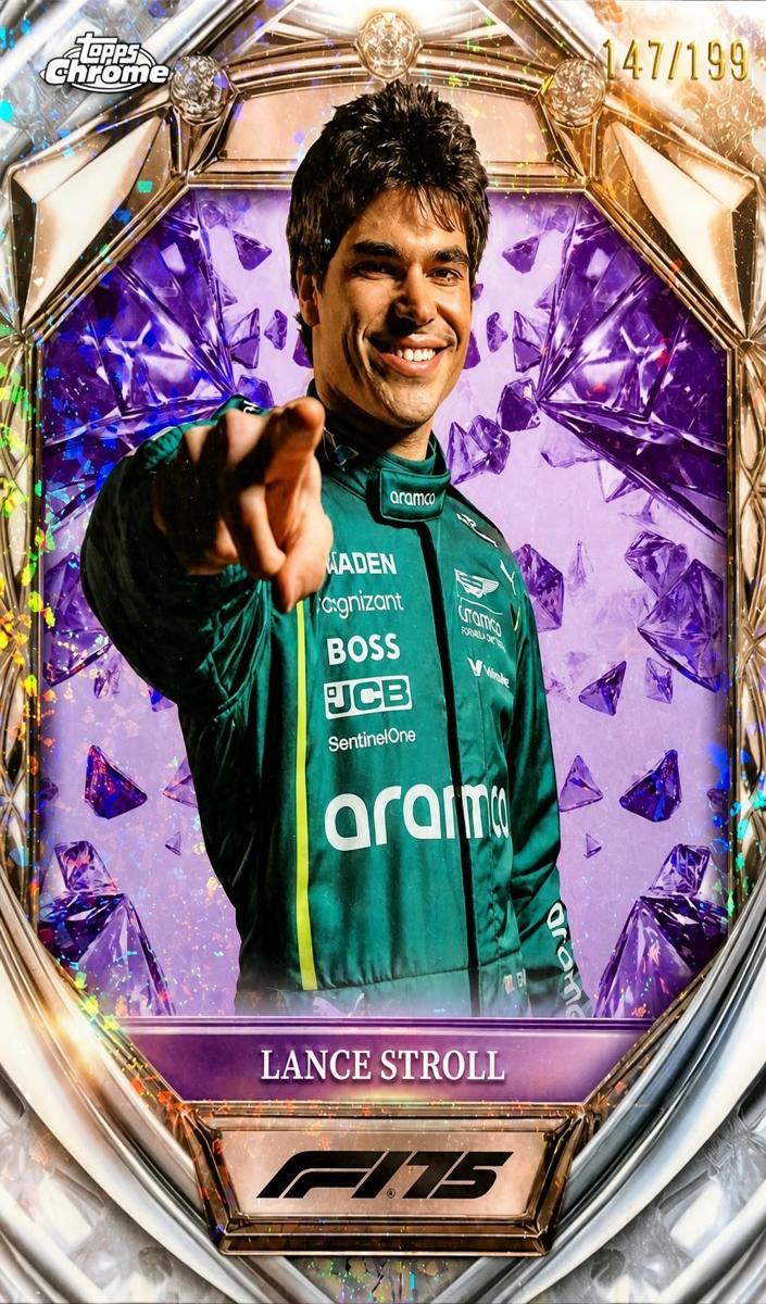 2025 Lance Stroll [Purple Mini-Diamond Refractor] #D75-10