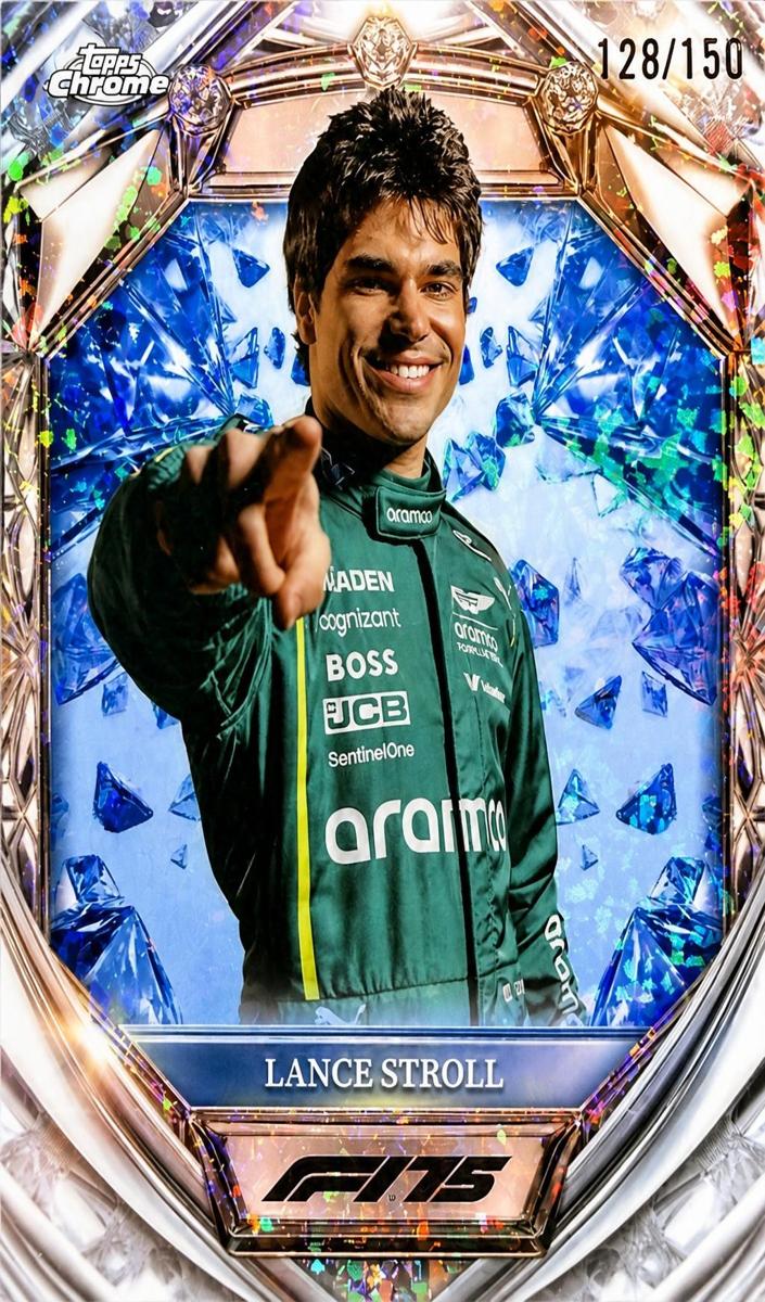 2025 Lance Stroll [Blue Mini-Diamond Refractor] #D75-10