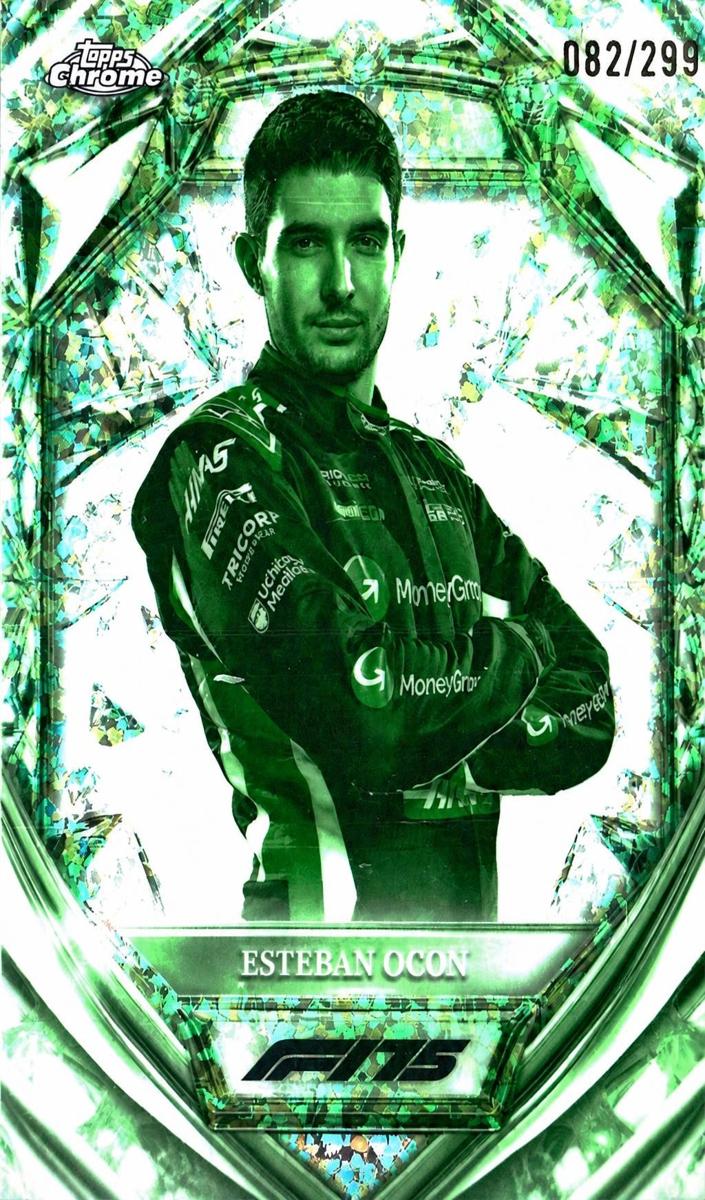 2025 Esteban Ocon [Night Vision Mini-Diamond F1 Refractor] #D75-13