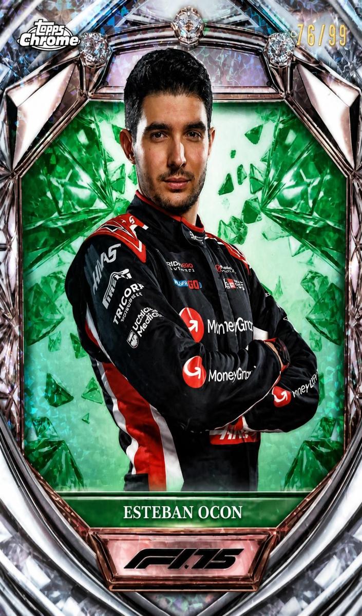 2025 Esteban Ocon [Green Mini-Diamond Refractor] #D75-13