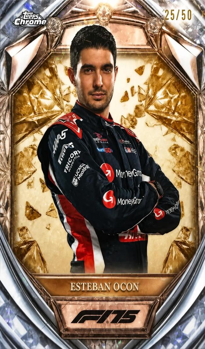 2025 Esteban Ocon [Gold Mini-Diamond Refractor] #D75-13