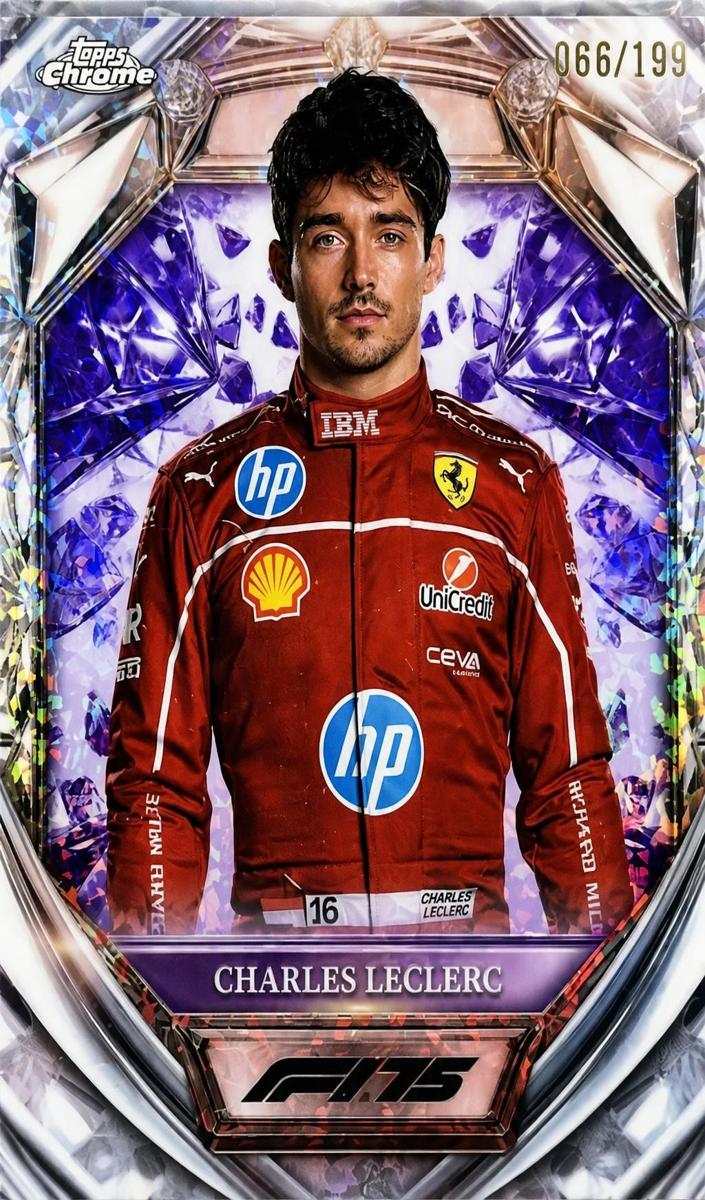 2025 Charles Leclerc [Purple Mini-Diamond Refractor] #D75-3
