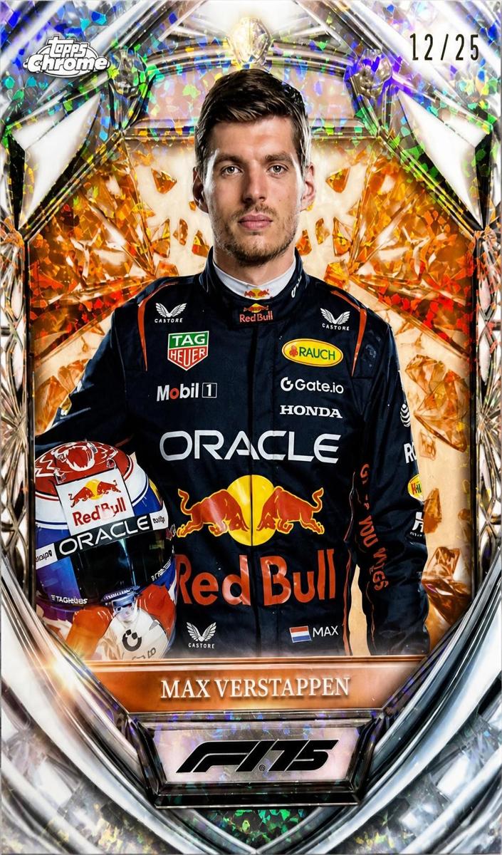 2025 Max Verstappen [Orange Mini-Diamond Refractor] #D75-1