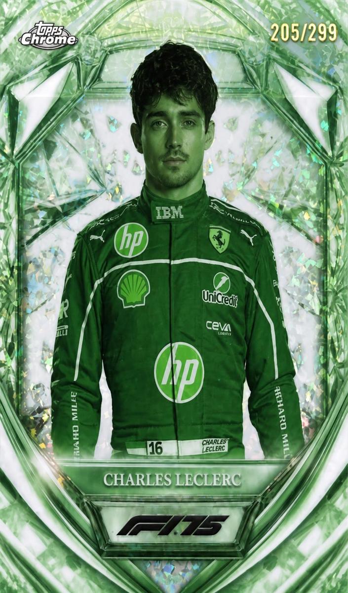 2025 Charles Leclerc [Night Vision Mini-Diamond F1 Refractor] #D75-3