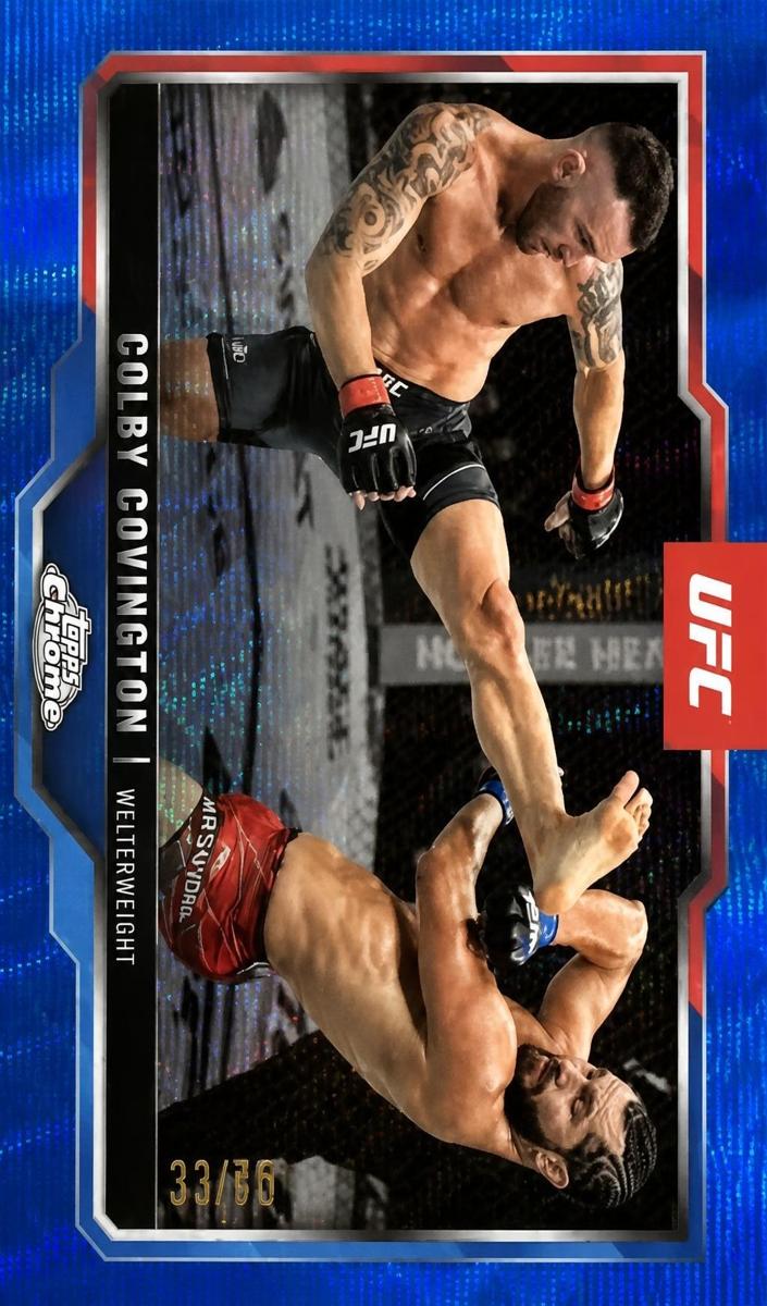 2025 Colby Covington [Blue Wave Refractor] #154