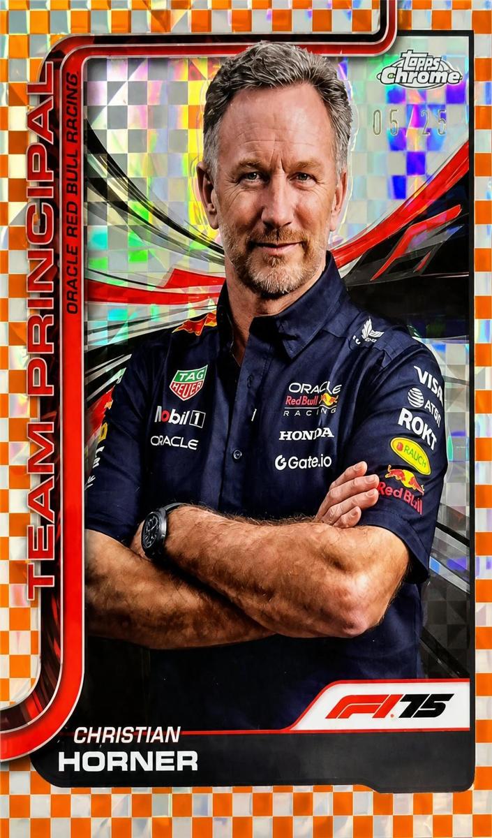 2025 Christian Horner [Orange Checker Flag Refractor] #192