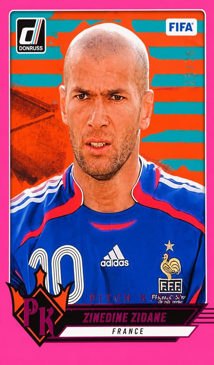 2024 Panini Donruss Zinedine Zidane [Pink] #25 card