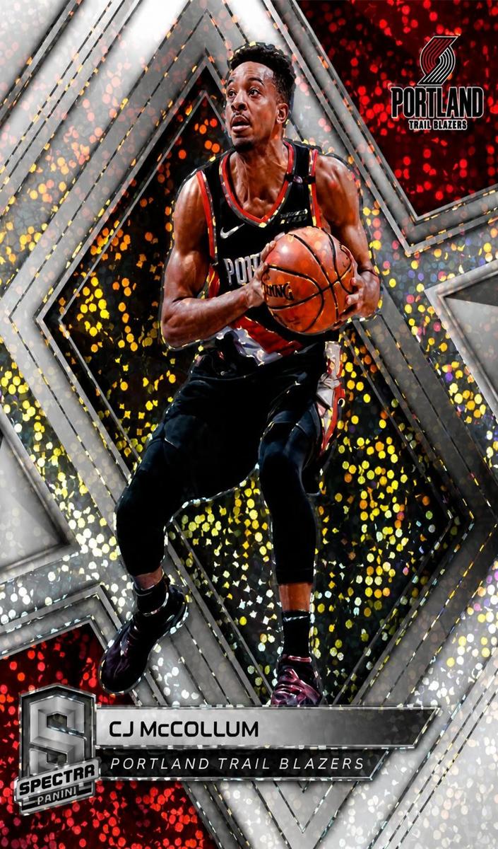 2018 CJ McCollum [White Sparkle] #62