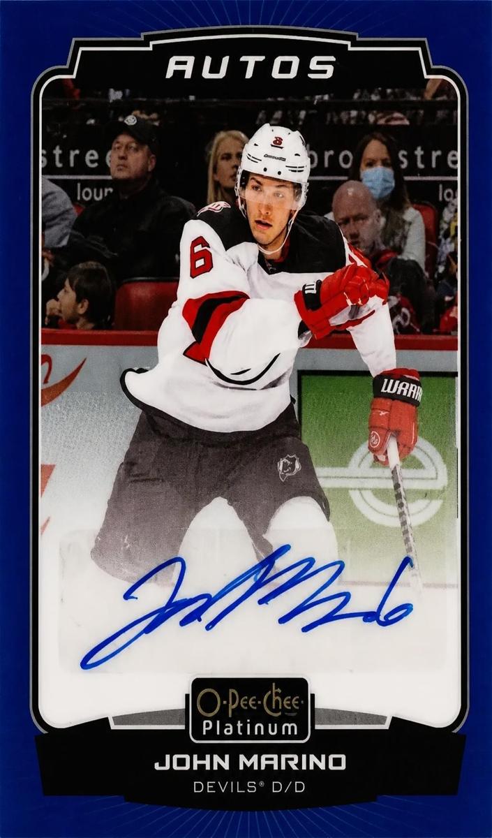 2022 O-Pee-Chee Platinum John Marino #BA-JM card