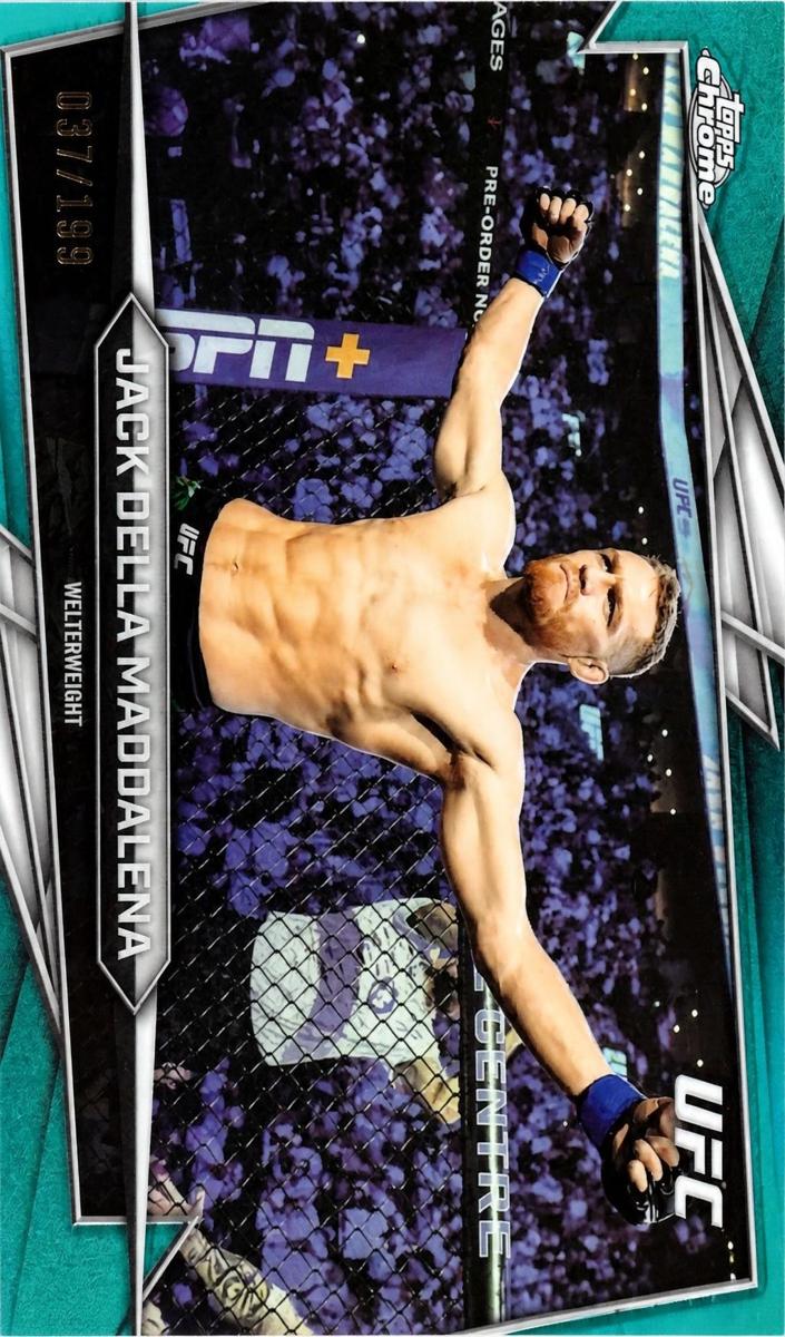 2026 Topps Chrome Jack Della Maddalena [Aqua Refractor] #75 card