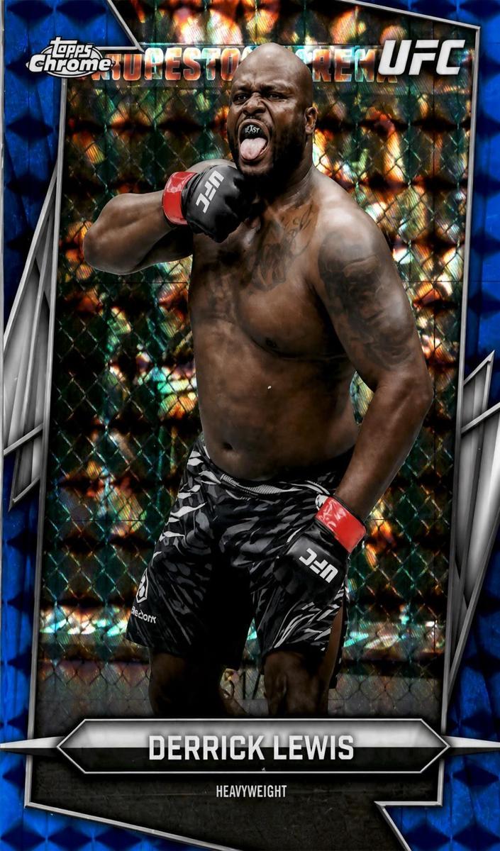 2026 Derrick Lewis [Blue Geometric Refractor] #82
