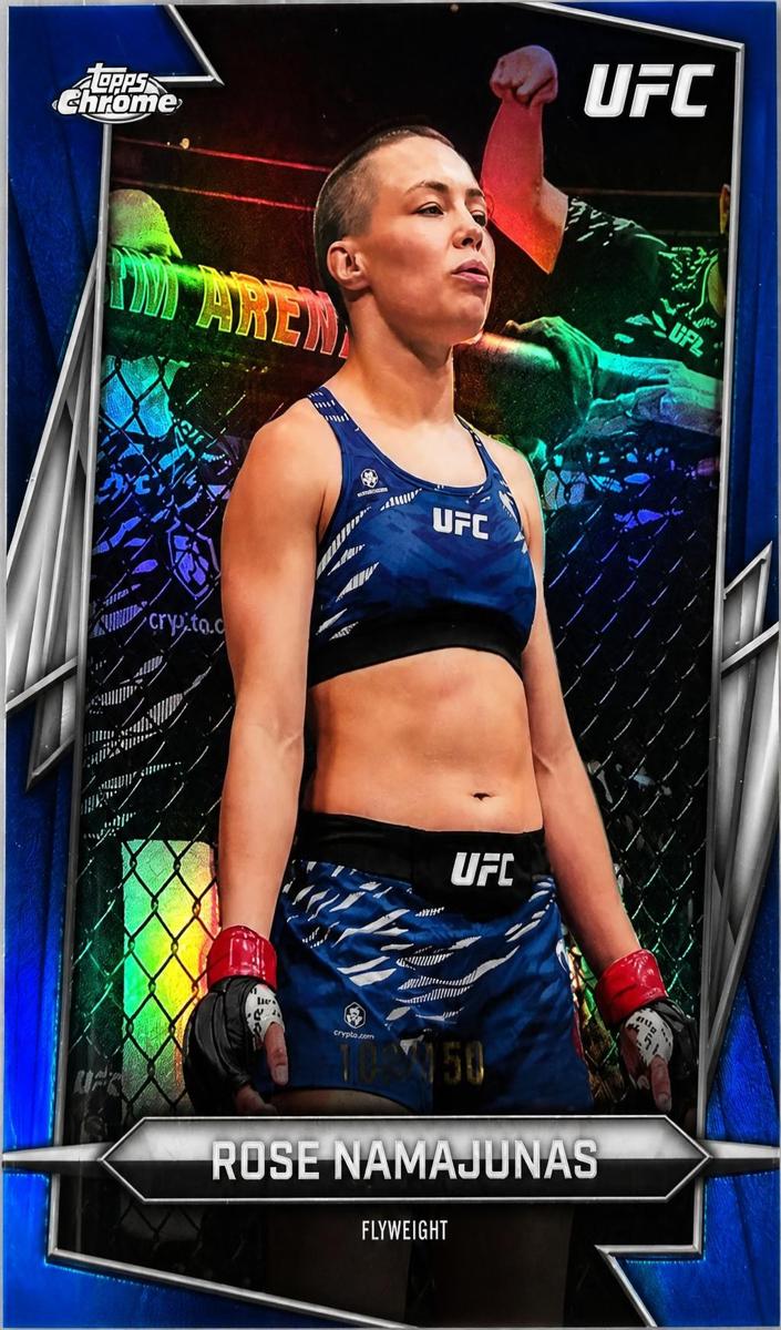 2026 Rose Namajunas [Blue Refractor] #87