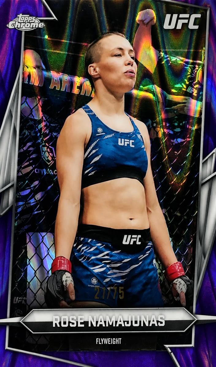 2026 Rose Namajunas [Purple RayWave Refractor] #87