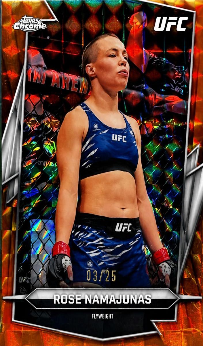 2026 Rose Namajunas [Orange Geometric Refractor] #87