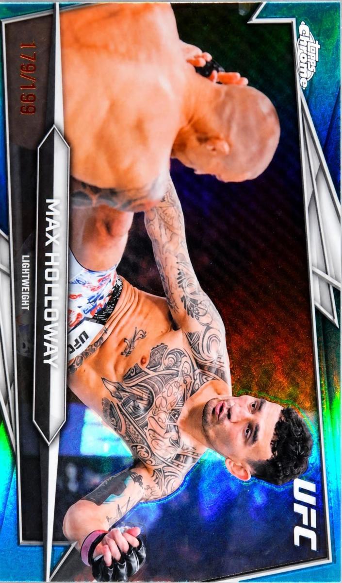 2026 Max Holloway [Aqua Refractor] #100