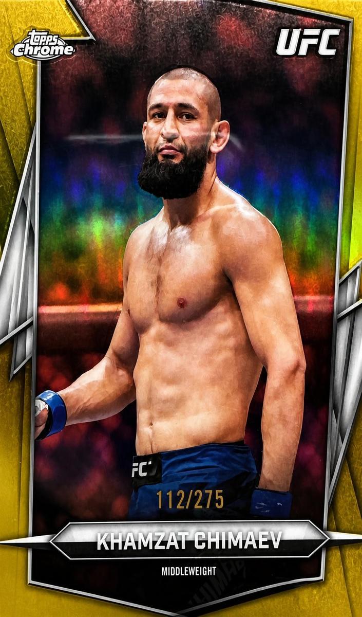 2026 Khamzat Chimaev [Yellow Refractor] #125