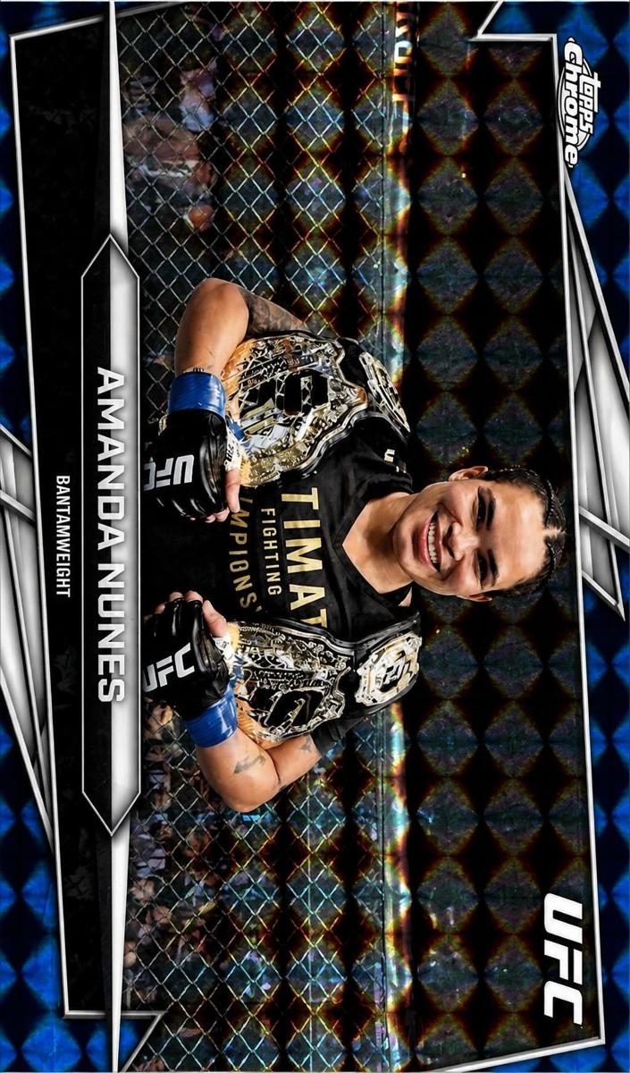 2026 Amanda Nunes [Blue Geometric Refractor] #195