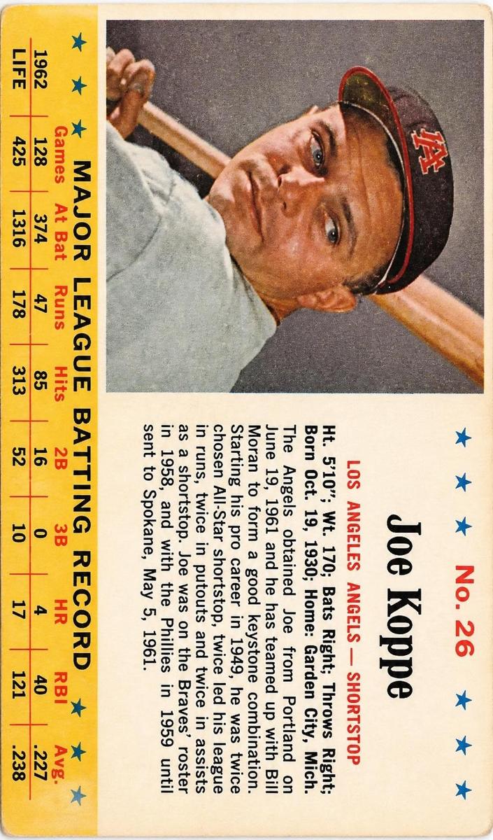 1963 Joe Koppe #26