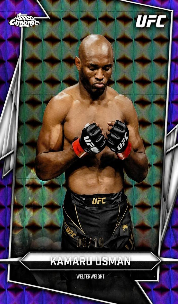 2026 Kamaru Usman [Purple Geometric Refractor] #27
