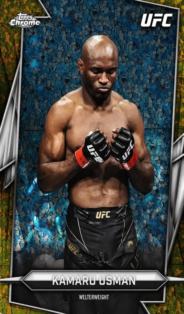 2026 Kamaru Usman [Gold Mini-Diamonds Refractor] #27