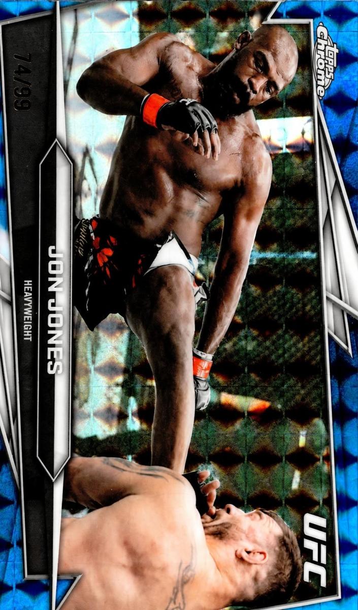 2026 Jon Jones [Blue Geometric Refractor] #36
