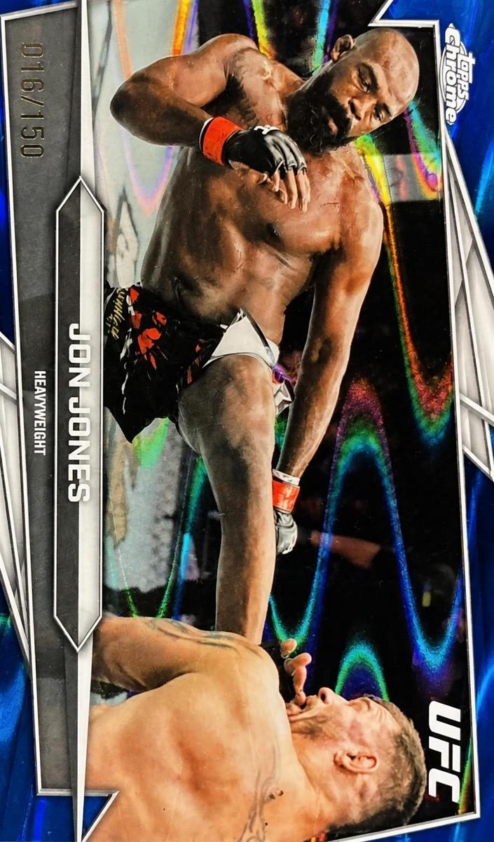 2026 Jon Jones [Blue RayWave Refractor] #36